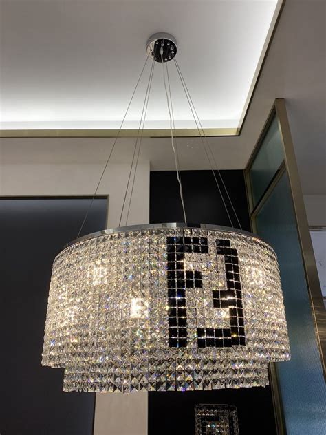 fendi crystal chandelier.